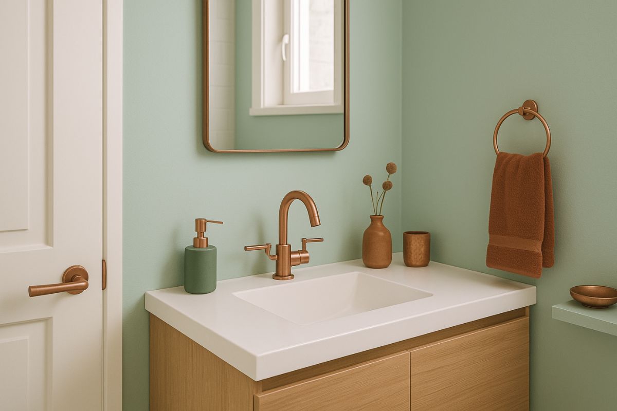 couleur complémentaire vert d'eau