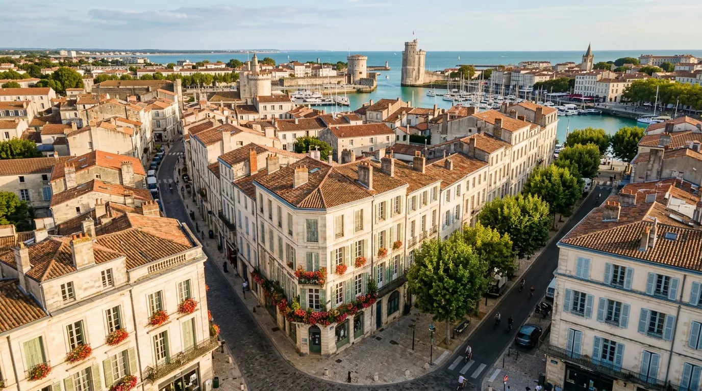 Vue sur la ville de La Rochelle